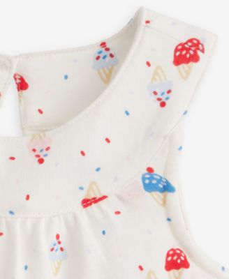 Baby Girls' 0M-24M Ice Cream-Print Sunsuit