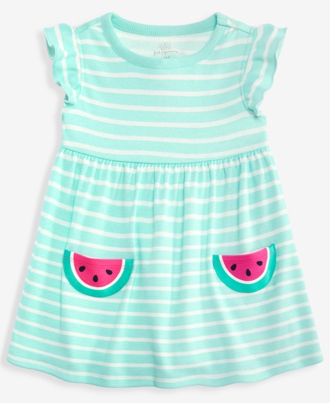 Детское платье First Impressions Watermelon-Pocket с полосками