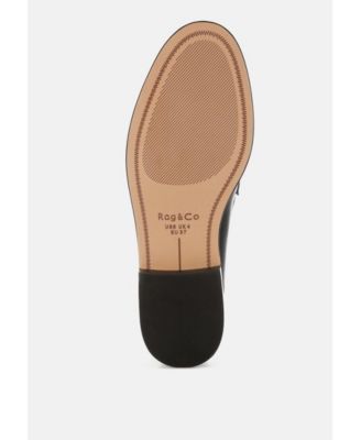 Womens Yelena Real Leather Tassel Loafers