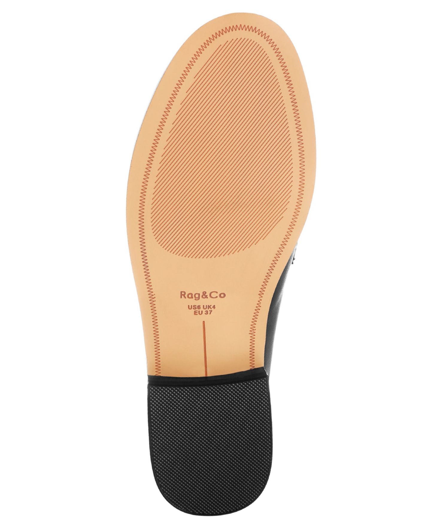 Женские туфли Rag & Co Yelena Real Leather Tassel, цвет: Чёрный кожаный — фото 4