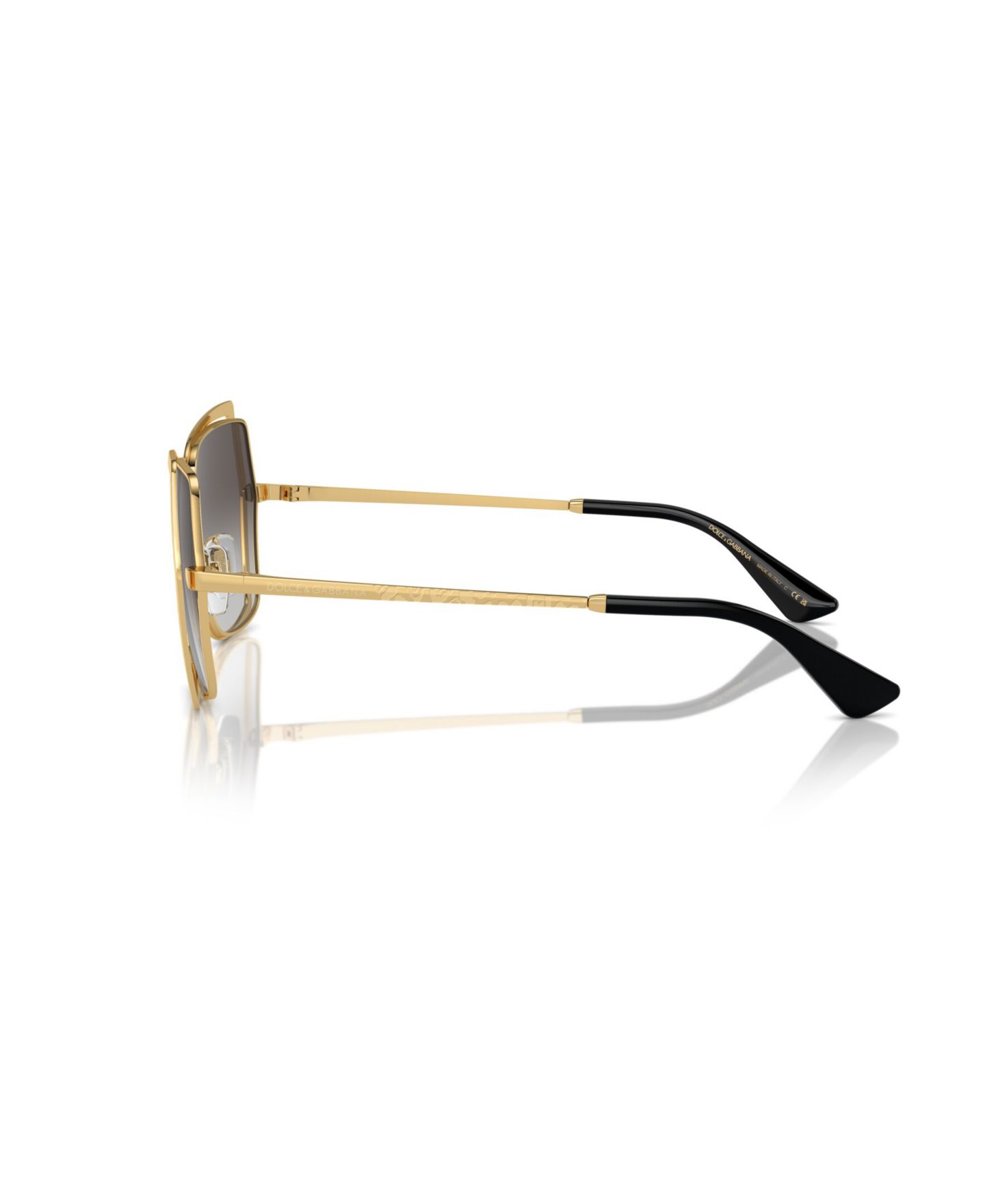 Женские солнцезащитные очки Dolce&Gabbana Butterfly Sunglasses, DG2306, цвет: Золотой — фото 3