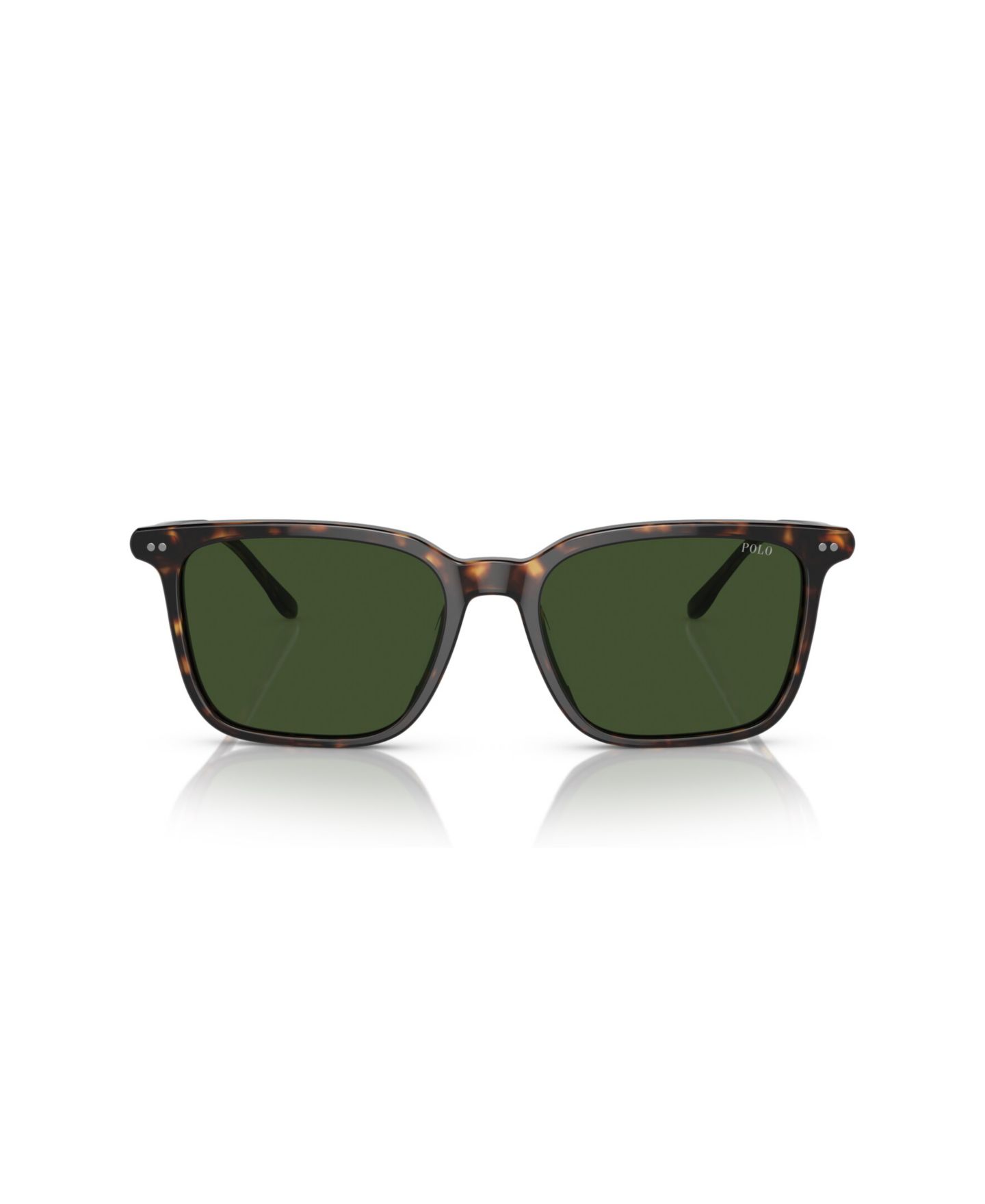 Мужские солнцезащитные очки Polo Ralph Lauren Square Sunglasses, PH4194U, цвет: Блестящий светлый золотой — фото 2