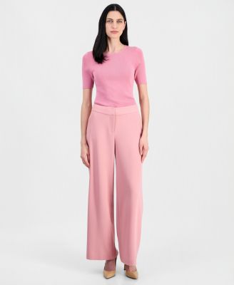 Women's Mid-Rise Wide-Leg Pants