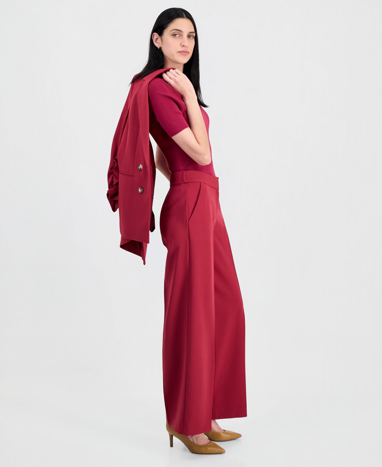 Women's Clean-Waist Wide-Leg Pants