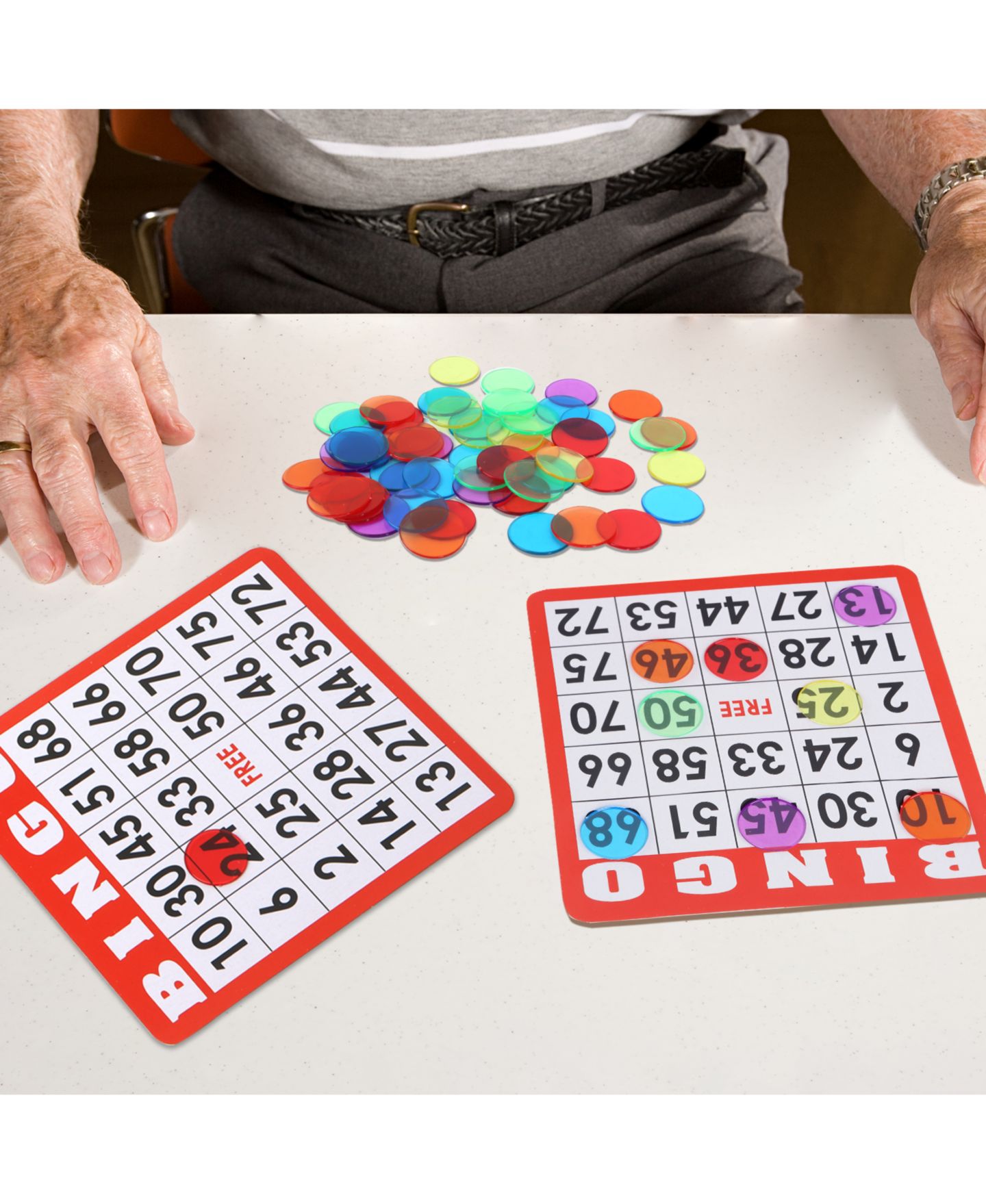 Детские игрушки GSE Games & Sports Expert 500 Piece Transparent 3/4-Inch Durable Bingo Chips, Ages 6+, цвет: Mixed Color — фото 3