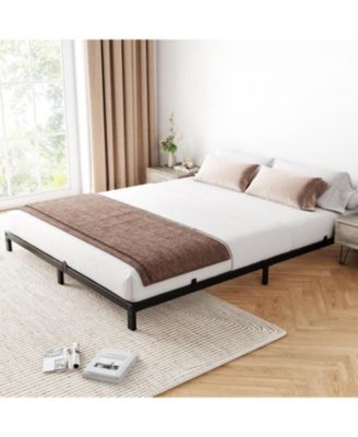 6 Inch Bed Frame Heavy Duty Under Bed Storage Easy Assembly Platform Bed