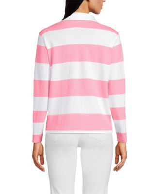 Women's Long Sleeve Mariner Johnny Collar Polo Tops