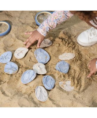 Magnetic Matching Aquatic Life Fossil Stones - Set of 8