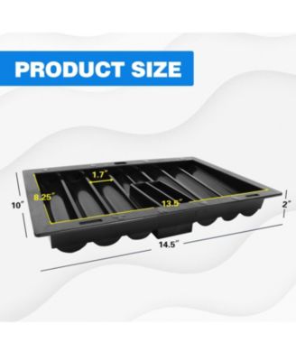 Las Vegas Style Dealer Table Chips Tray Rack for Poker Chips (10 Rows, Holds 500 Chips)