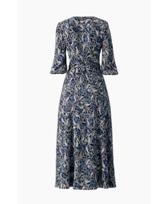 Women's Paisley V-Neck Maxi Dress