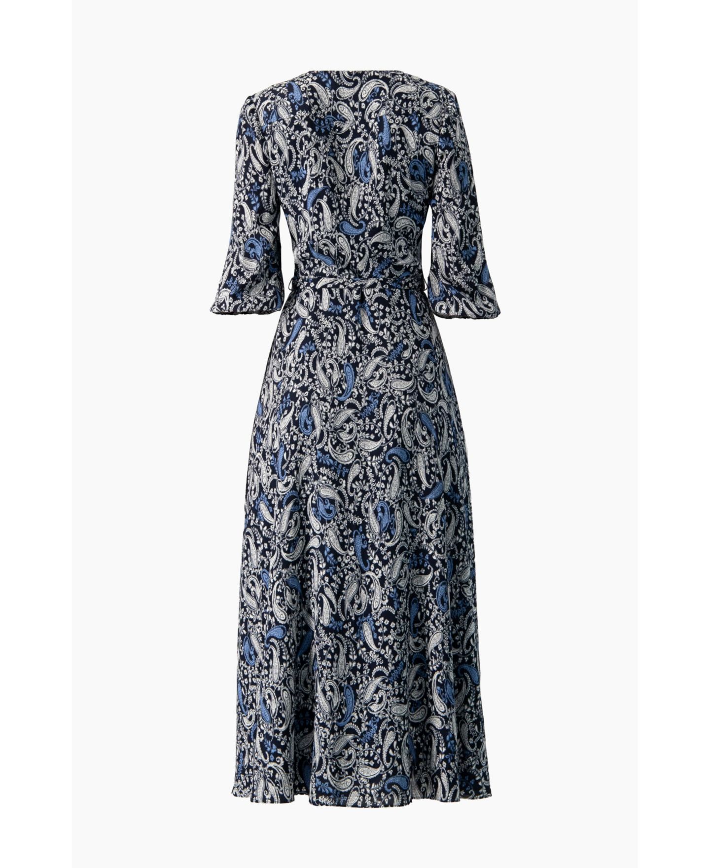 Женское платье Ivonne Paisley V-Neck Maxi, цвет: Тёмно-синий — фото 5