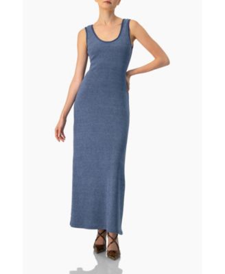 Women's Scoop Neck Long Dress