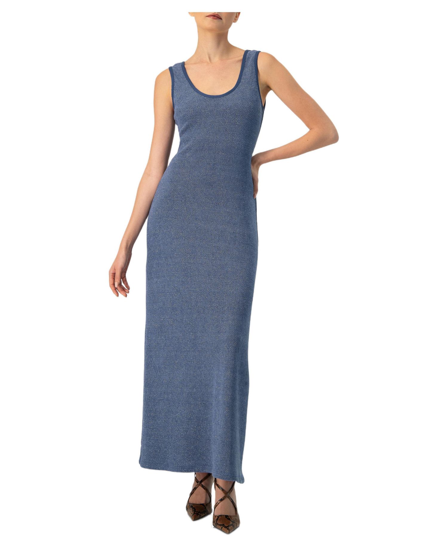 Women's Scoop Neck Long Dress