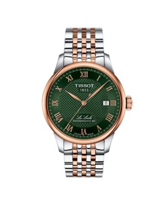 Men's Powermatic Green Dial Stainless Steel Watch, 39.30mm