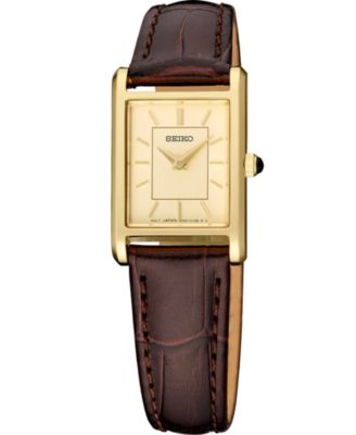 Women's Gold Stainless Steel Dial Bracelet Watch, 19.6mm