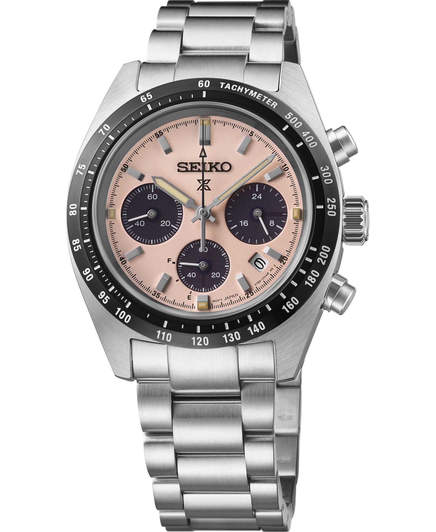 Men's Chronograph Prospex Speedtimer Solar Stainless Steel Bracelet Watch 39mm