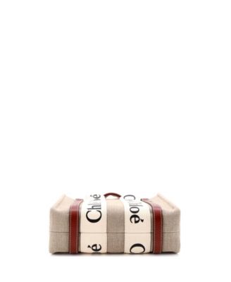 Small Woody Convertible Tote Canvas with Leather