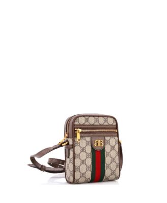 Mini x Gucci The Hacker Project Zip Messenger Bag BB Coated Canvas