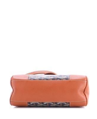 Mini Saigon Top Handle Bag Coated Canvas with Leather