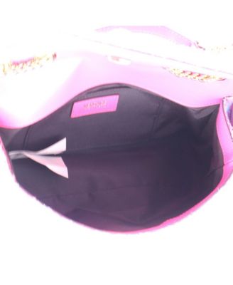 East West Medusa Icon Chain Flap Bag Quilted Tweed