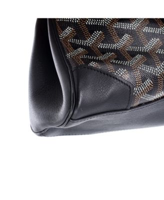 Mini Saigon Top Handle Bag Coated Canvas with Leather