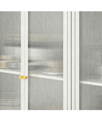 Tool-Free Assemble Metal Cabinet with Doors, Wheels, and Adjustable Shelves