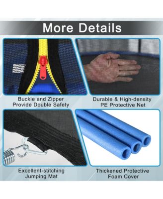 Outdoor Trampoline Bounce Combo W/Safety Closure Net Ladder