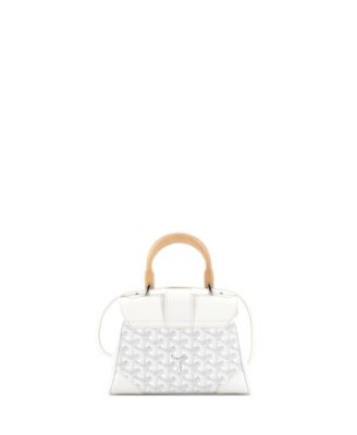 Mini Saigon Top Handle Bag Coated Canvas with Leather