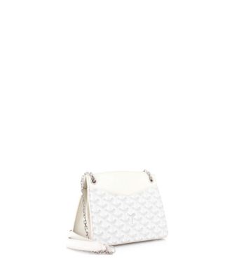 Mini Structured Rouette Chain Shoulder Bag Coated Canvas