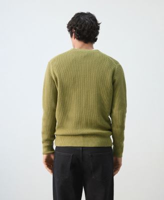 Men's Medium-Knit Microstructure Sweater