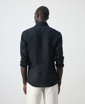 Men's Linen Slim-Fit Shirt