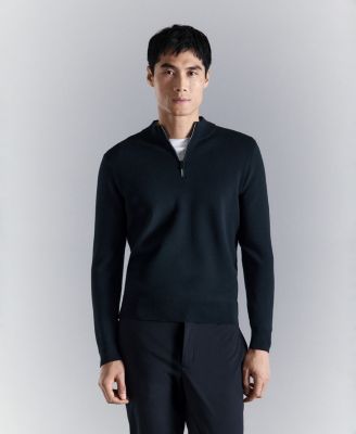 Men's Comfort Stretch Zip-Up Sweater