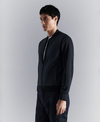 Men's Combined Knit Bomber Jacket