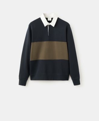 Men's Cotton Polo Sweatshirt