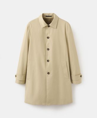Men's Water-Repellent Pockets Trench Coat
