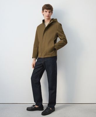 Men's Pockets Water-Repellent Parka