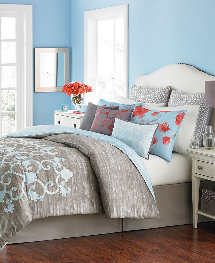 Martha Stewart Collection Camille 10-Pc. California King Comforter Set,  Created for Macy's & Reviews - Comforter Sets - Bed & Bath - Macy's