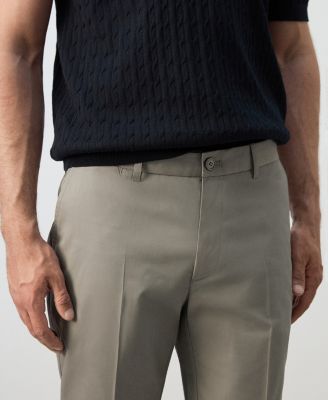 Men's Cotton Slim Fit Twill Pants