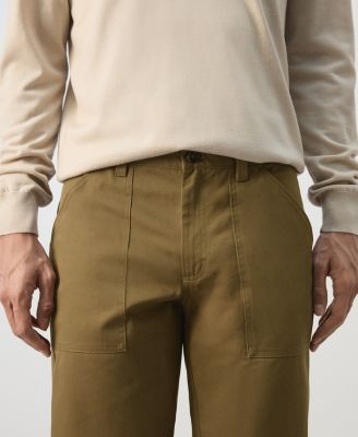 Men's Cotton Patch Pockets Pants