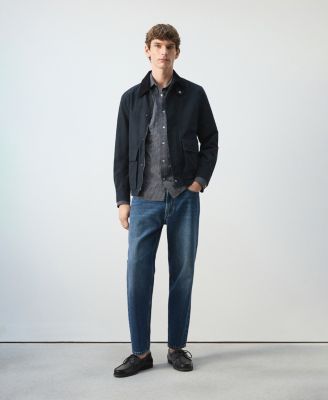 Men's Corduroy Collar Water-Repellent Jacket