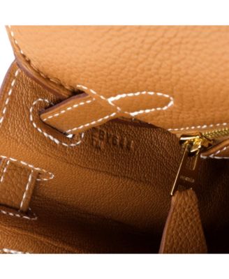 Kelly 25 Handbag Brown Togo with Gold Hardware