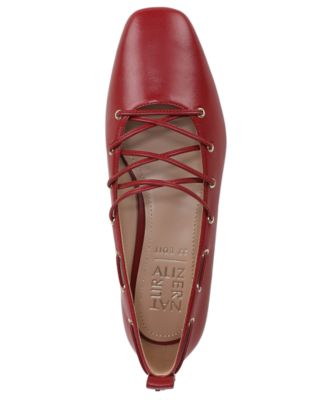 Naturalizer Women's Carla-Ghillie Square Toe Ballerina Flats