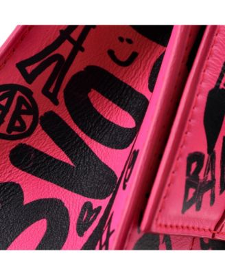 XS Graffiti Hourglass Top Handle Bag Leather