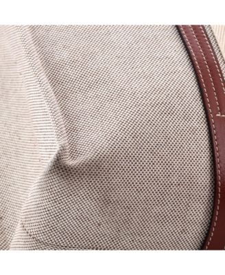 Large Woody Tote Canvas with Leather