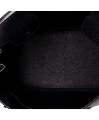 Birkin 30 Handbag Black Epsom with Palladium Hardware