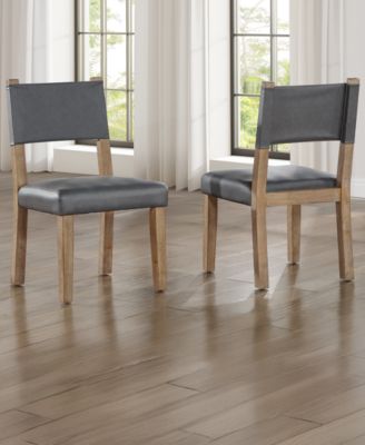 Macai 8-Pc. Faux Leather Side Chair Set