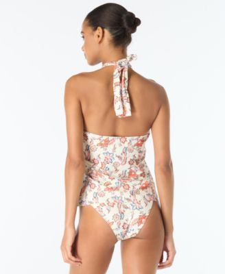 Women's Cross-Over Printed Tankini Top