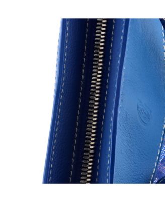 Hirondelle Shoulder Bag Coated Canvas and Leather