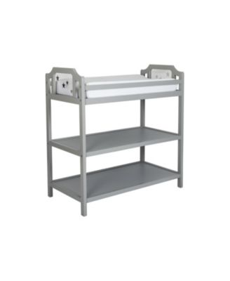 Modern Multi Purpose Changing Table Light  Removable Tray Convertible Bookshelf