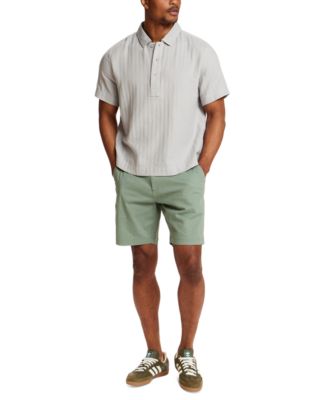 Men's Short-Sleeve Solid 100% Cotton Polo Shirt